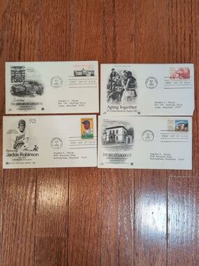USPS 1982 First Day of Issue Envelope Stamp + Letter Collection